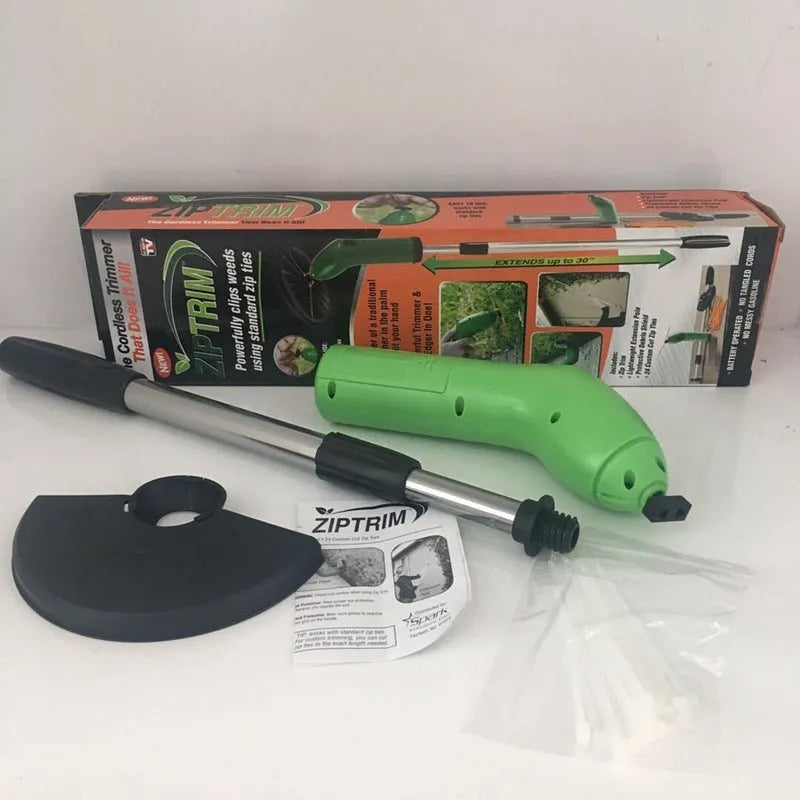Cordless mini lawn mower plastic electric weed trimmer 37x60mm 0.5kg for garden and orchard