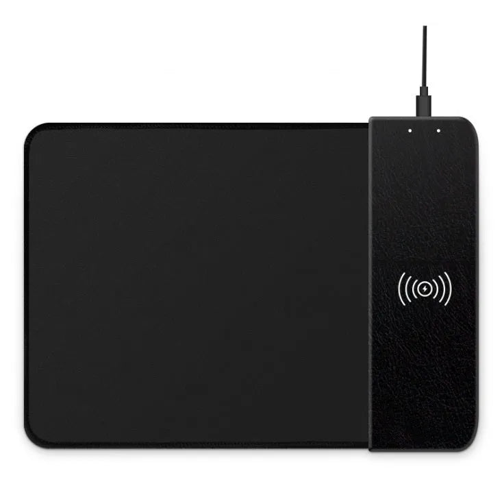 Wireless charging mouse pad with RGB lighting and colourful cartoon dot pattern