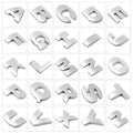 Black 4.5cm letter sticker for car tail boot badge custom initial