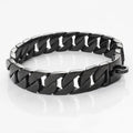 Stainless steel dog chain collar with polished links, available in sizes 30 to 75 cm