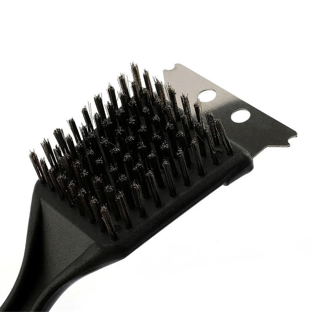 Wire bristles cleaning brush for BBQ grill with PP handle and hanging hole