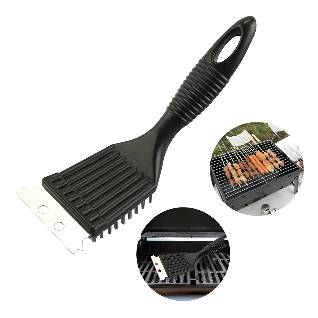 Wire bristles cleaning brush for BBQ grill with PP handle and hanging hole