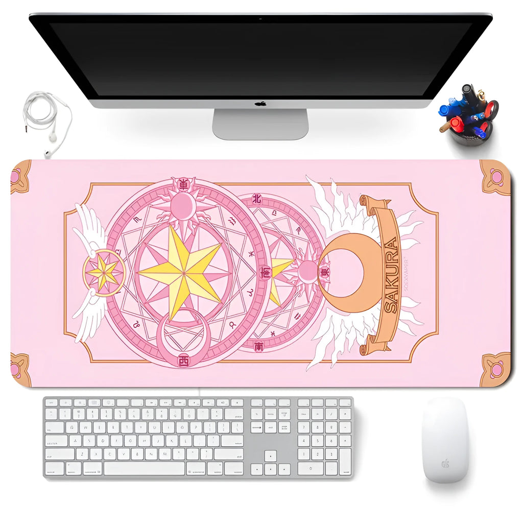 Super Sailor Moon desk mat non-slip mouse pad with natural rubber base and fine cloth surface 300x700x2 mm