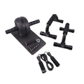 Resistance bands and push-up bar abdominal power set in chosen colour, showing portable fitness equipment.