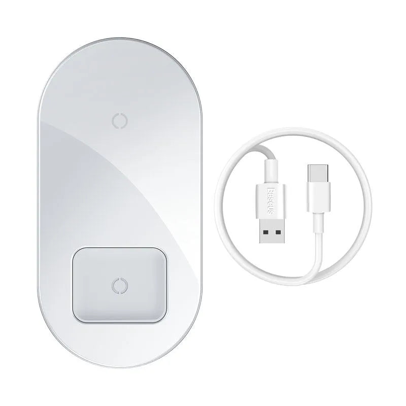 Baseus Minimalist Two-in-One Wireless Charger Pro Version for phone and AirPods charging
