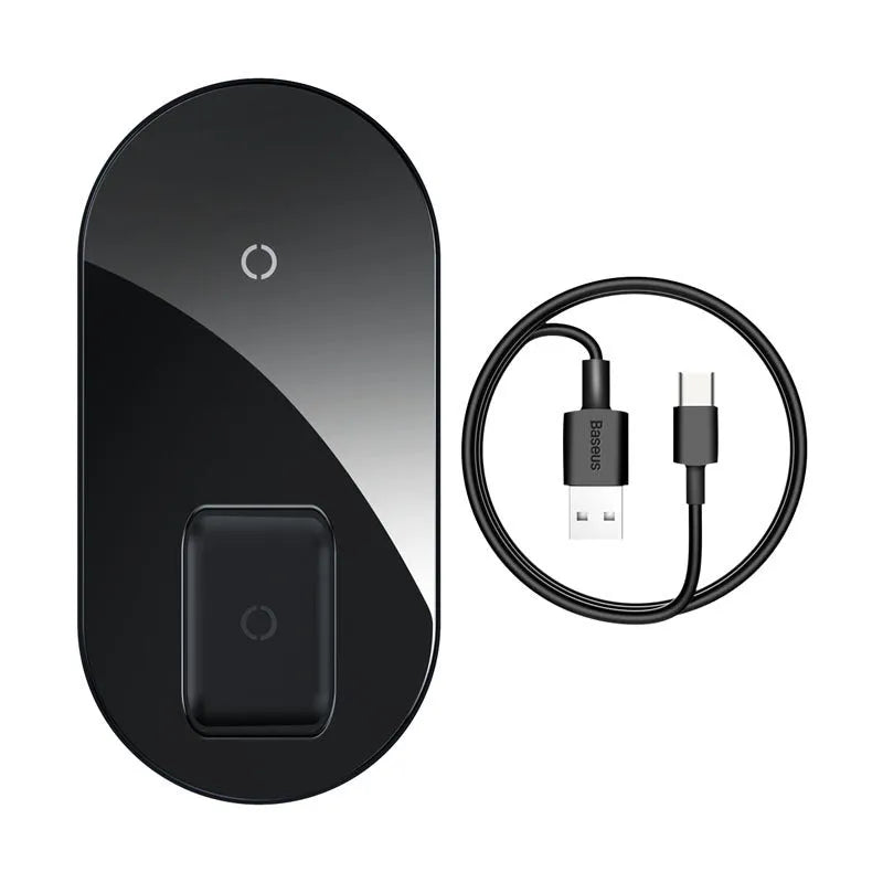 Baseus Minimalist Two-in-One Wireless Charger Pro Version for phone and AirPods charging