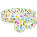 Inflatable round PVC ocean ball pool toy set for children aged 3-6 with swimming ring and balls 132cm