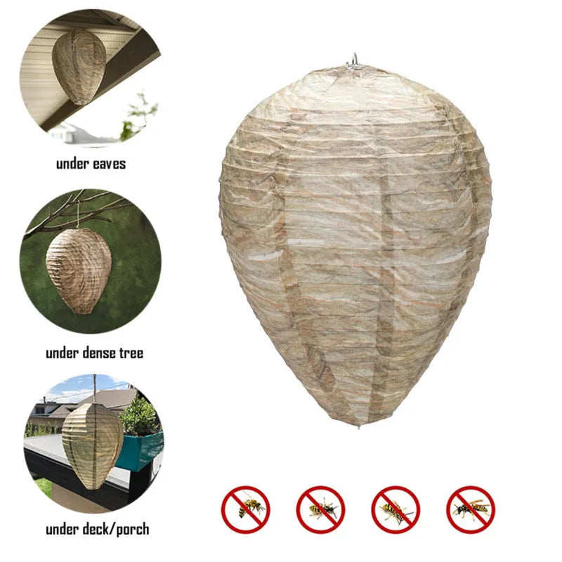 Hexagonal beehive lantern measuring 22x28cm in photo colour with honeycomb paper panels and wire frame