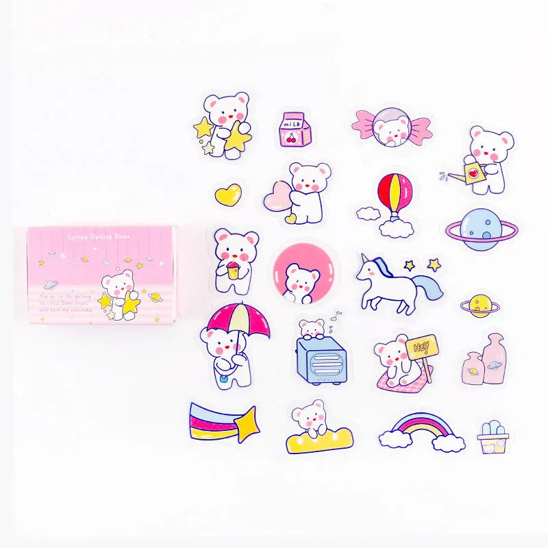 Thibe Little Haruhito 20-piece decorative pet stickers in Korean Ins wind style, four colour options