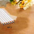 Rainbow HB environmental pencil set: 12 wooden pencils with black and white leads in opp packaging