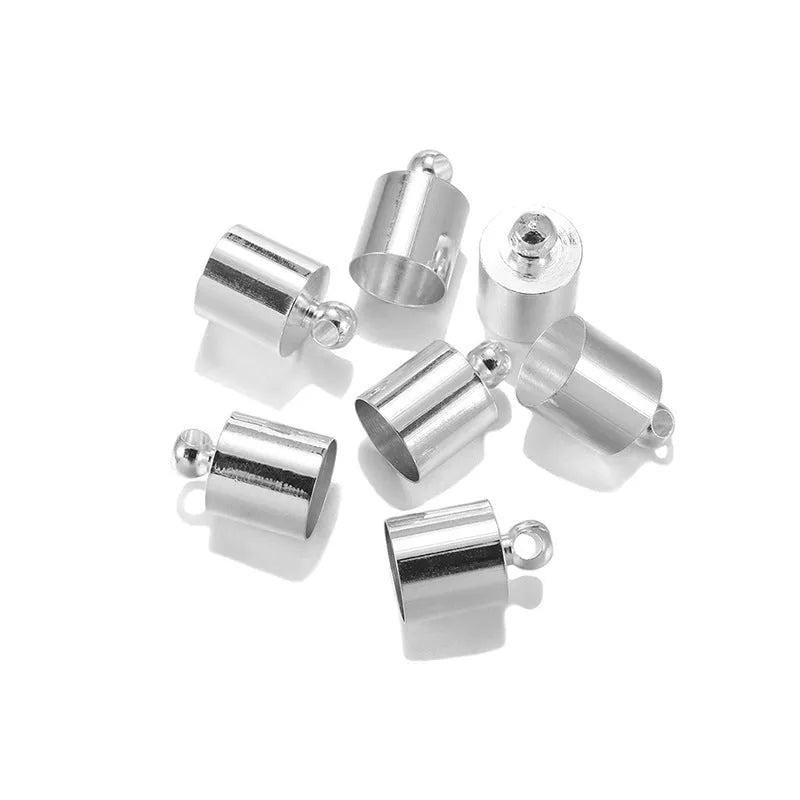 Copper pendant caps for jewellery making in various sizes and electroplated colours