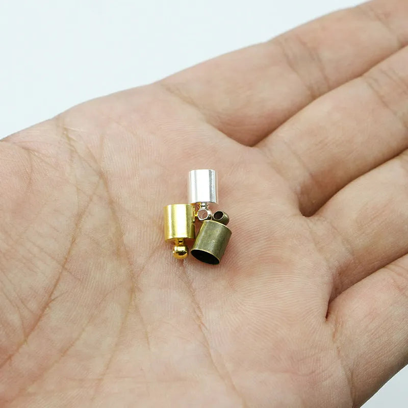 Copper pendant caps for jewellery making in various sizes and electroplated colours