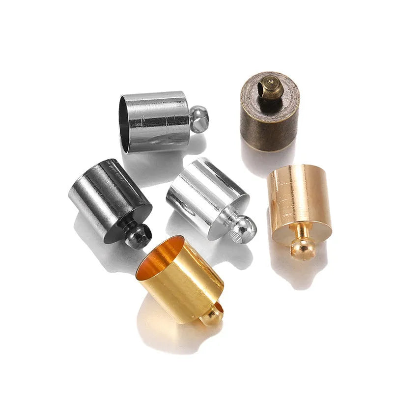 Copper pendant caps for jewellery making in various sizes and electroplated colours