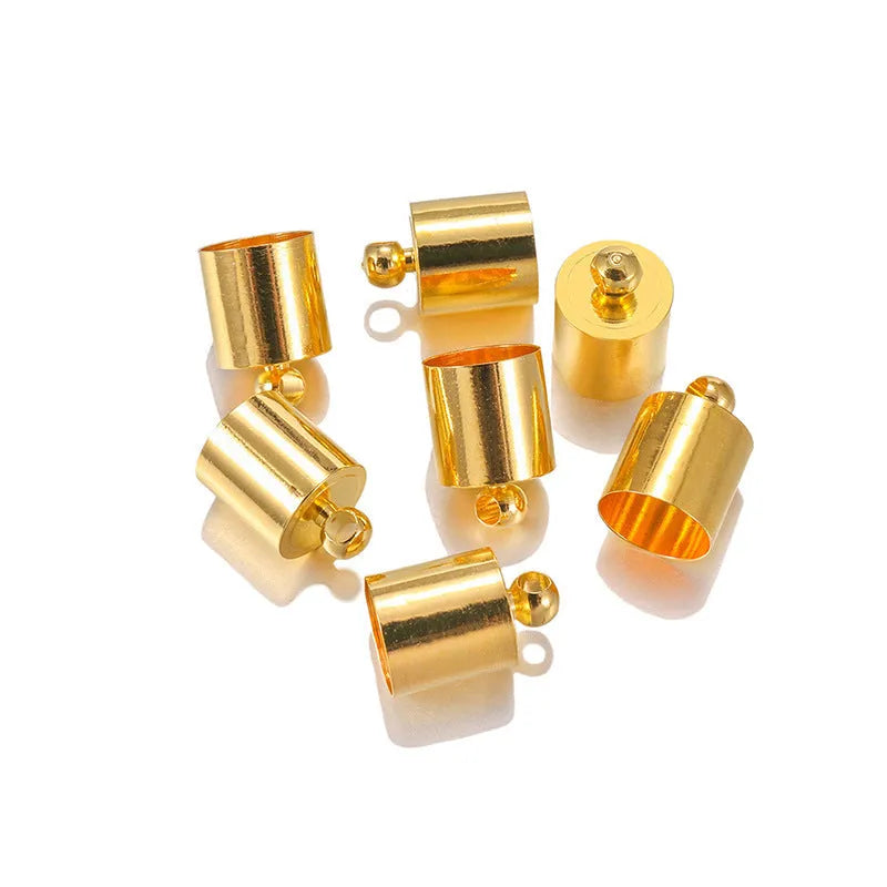 Copper pendant caps for jewellery making in various sizes and electroplated colours