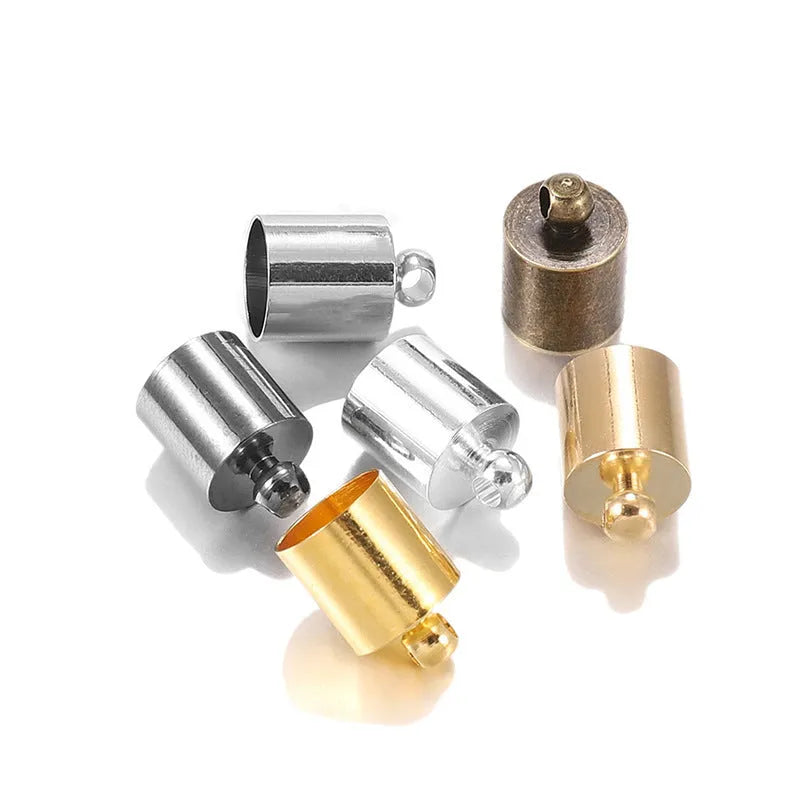 Copper pendant caps for jewellery making in various sizes and electroplated colours