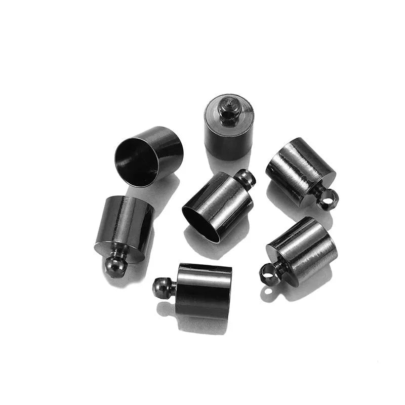 Copper pendant caps for jewellery making in various sizes and electroplated colours