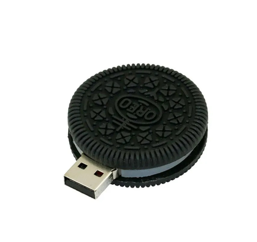 Creative gift sandwich cookie USB 3.0 flash drive with PVC shell in colour style option