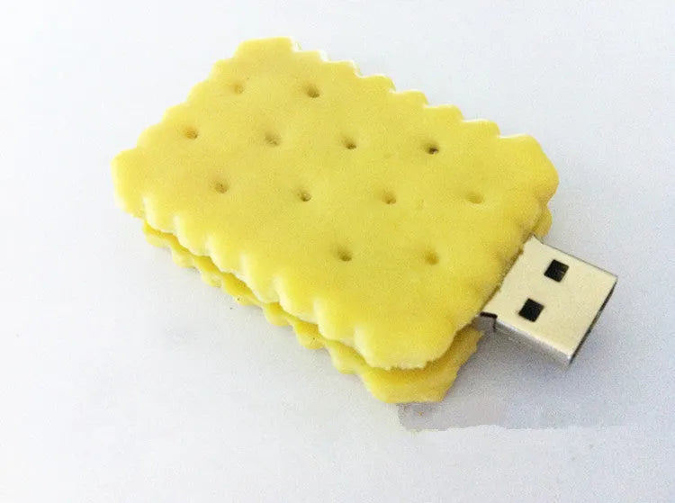 Creative gift sandwich cookie USB 3.0 flash drive with PVC shell in colour style option
