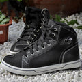 Black and grey motorcycle summer casual short boots with anti-fall soles for riding