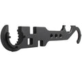 Black all-steel dual-head combination wrench for AR15 and M4 firearm maintenance