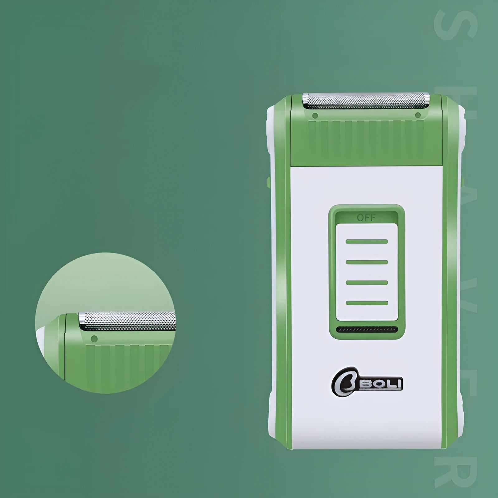 Reciprocating double-layer net electric shaver with ABS plastic housing