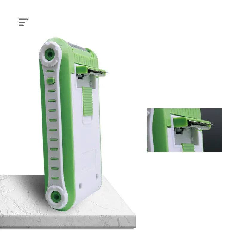 Reciprocating double-layer net electric shaver with ABS plastic housing