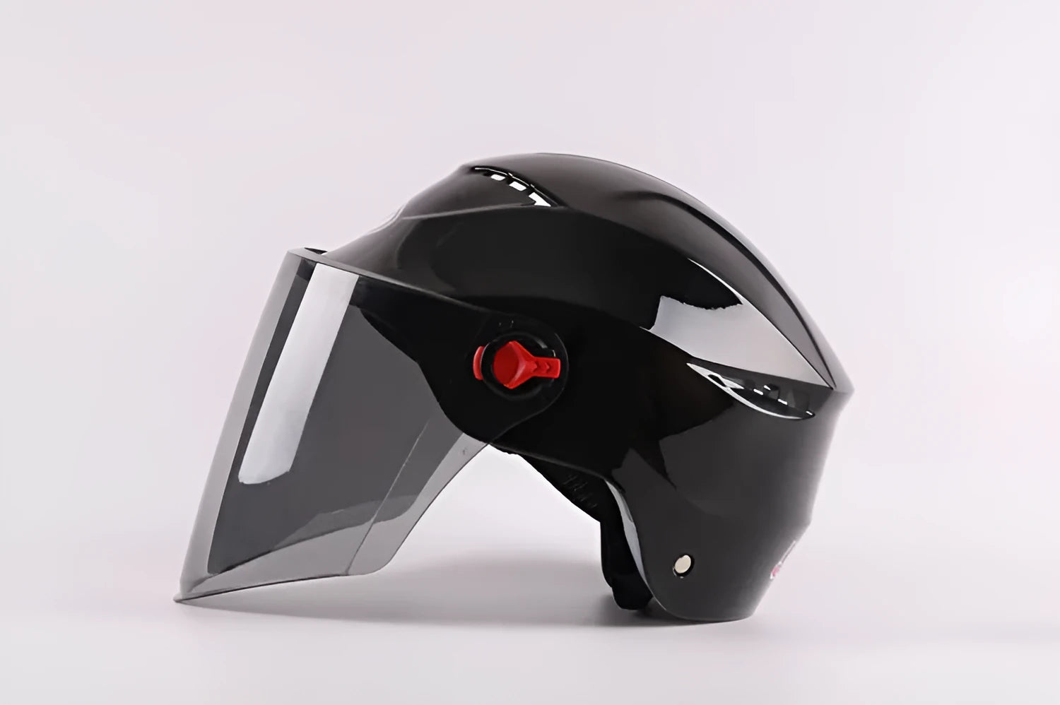 Electric vehicle helmet made of engineering plastic, universal size, in black, for battery bike riding