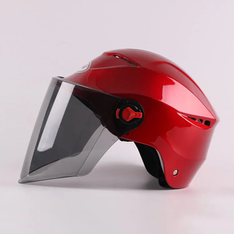 Electric vehicle helmet made of engineering plastic, universal size, in black, for battery bike riding