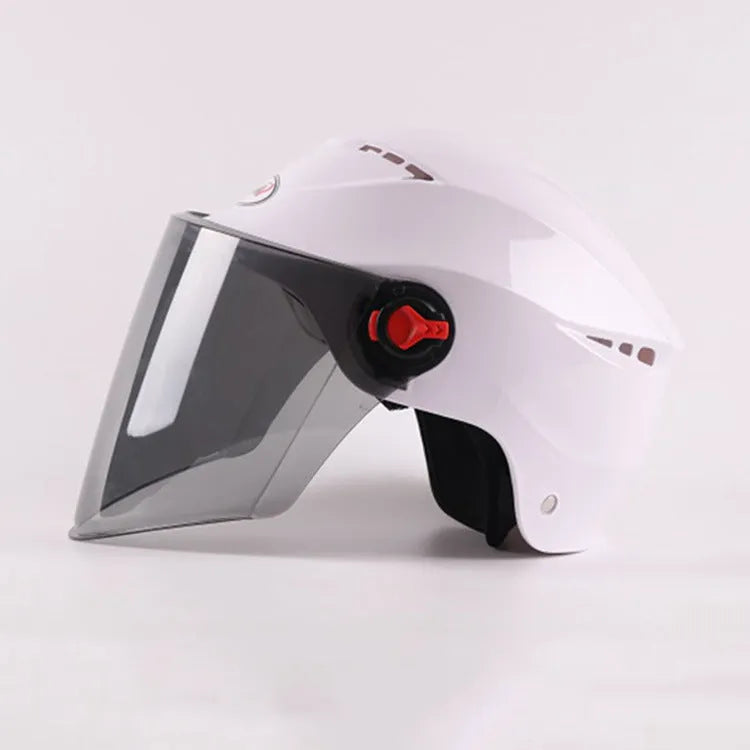 Electric vehicle helmet made of engineering plastic, universal size, in black, for battery bike riding