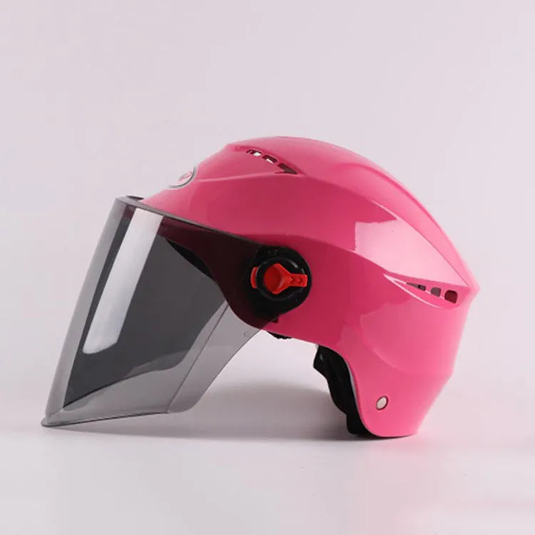 Electric vehicle helmet made of engineering plastic, universal size, in black, for battery bike riding