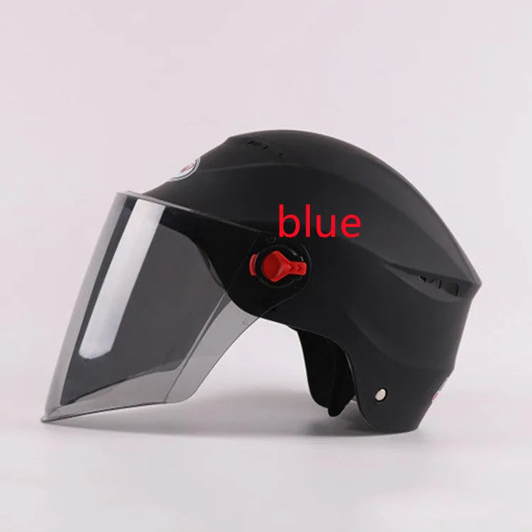 Electric vehicle helmet made of engineering plastic, universal size, in black, for battery bike riding