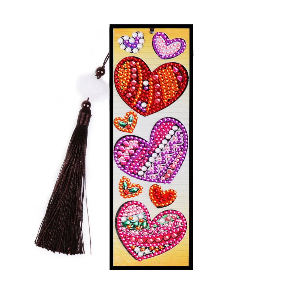 DIY diamond painting bookmark with crystal diamond mandala flower decoration