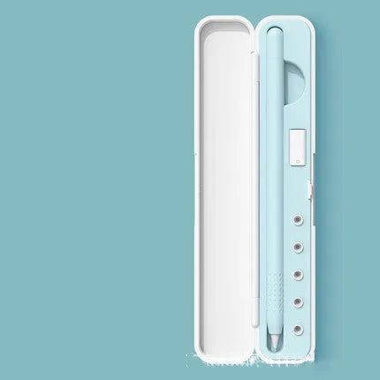Hard cover storage case for Apple Pencil 1st and 2nd generation with accessory compartments