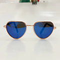 Creative fashion mini pet cat sunglasses with metal frame, spring temples, and round lenses in a colourful style