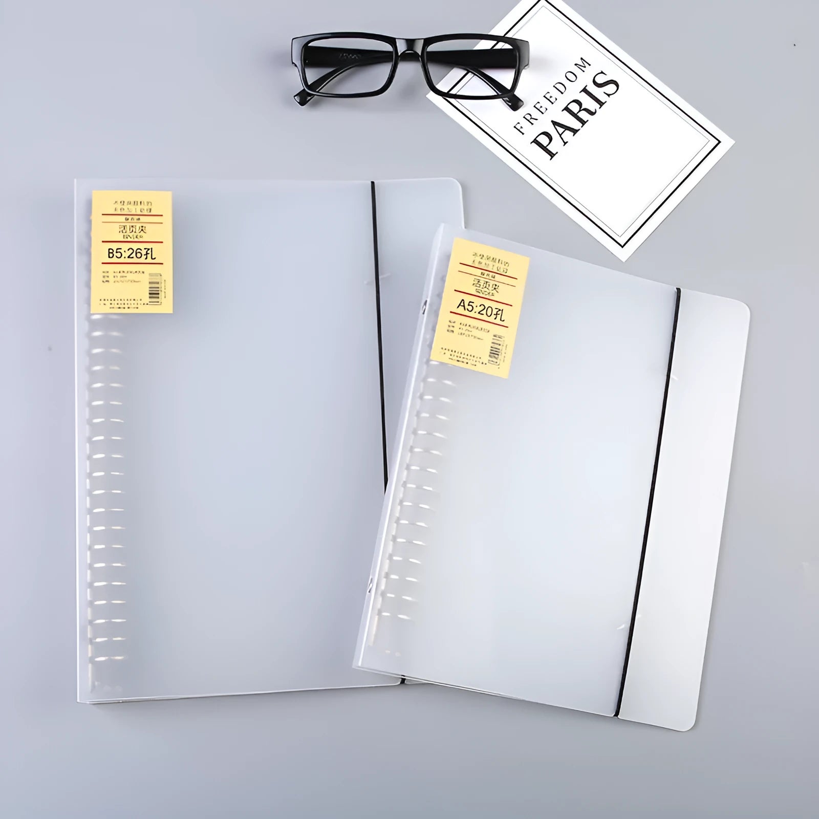 Class Notepad A5 26-hole loose-leaf binder with horizontal line paper and PP matte cover