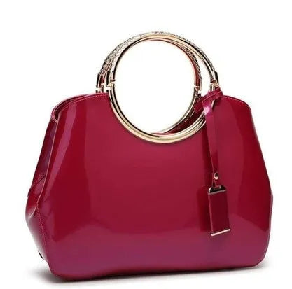 Polyester women's party handbag with card slots and shoulder strap in various colours