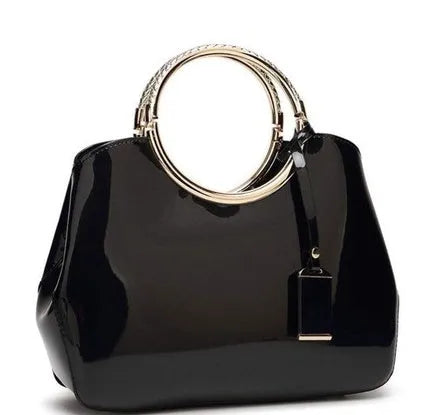 Polyester women's party handbag with card slots and shoulder strap in various colours