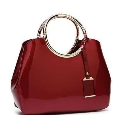 Polyester women's party handbag with card slots and shoulder strap in various colours