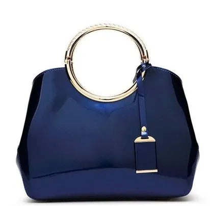 Polyester women's party handbag with card slots and shoulder strap in various colours