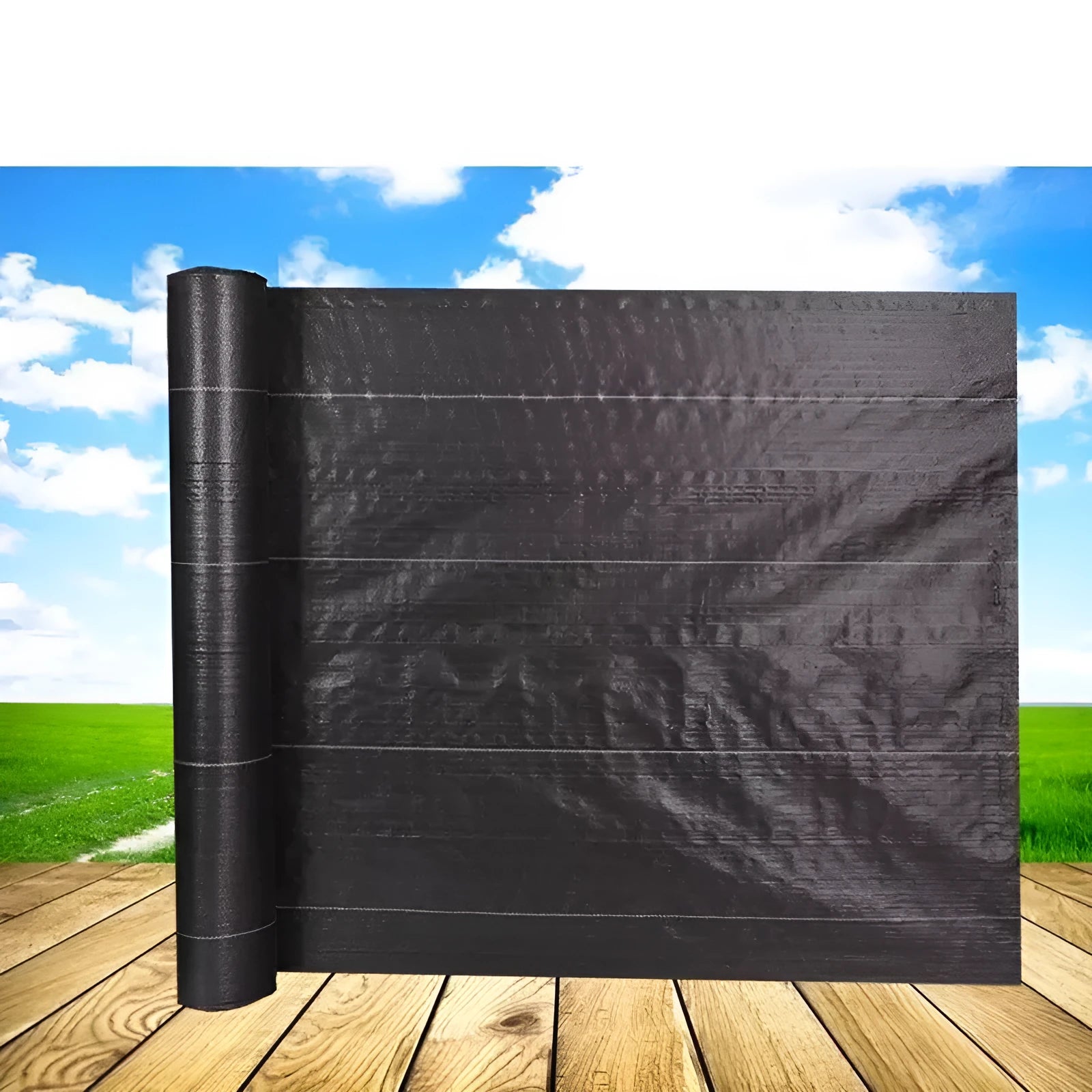 Black woven PE weed-proof cloth for farmland and greenhouse weed suppression