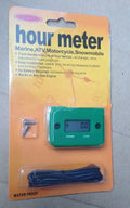 Tired Timer waterproof LCD induction hour meter for motorcycle motorboat ATV engine with black casing and display