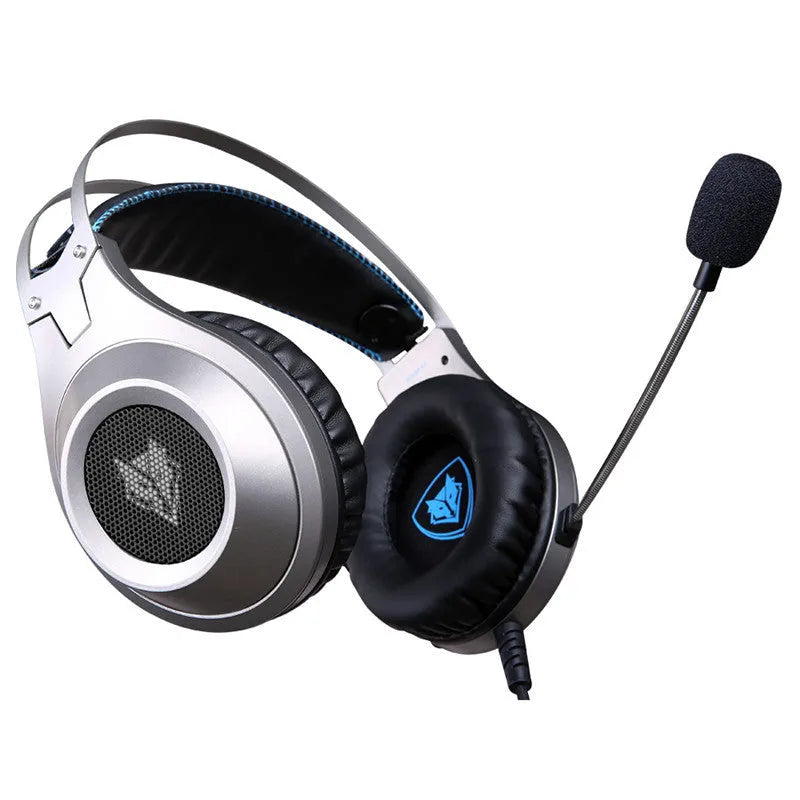 Black wired USB computer headset with a microphone and head-mounted design.