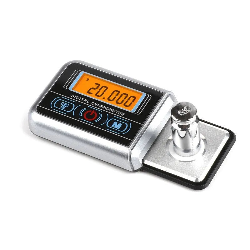 Electronic jewellers scale with digital display showing 0.005g precision and 100g maximum capacity