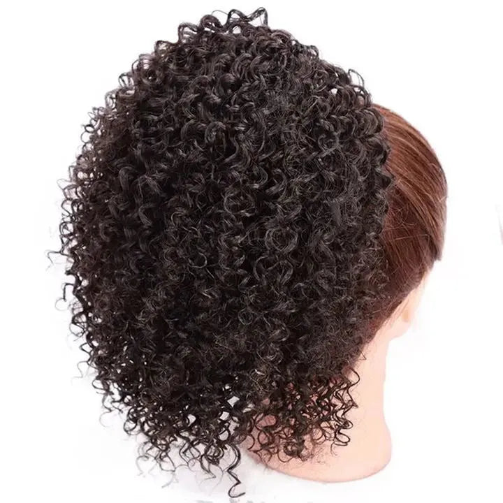 Women's short curly high temperature wire wig in European and American style for ladies hair reissue with multiple colour options