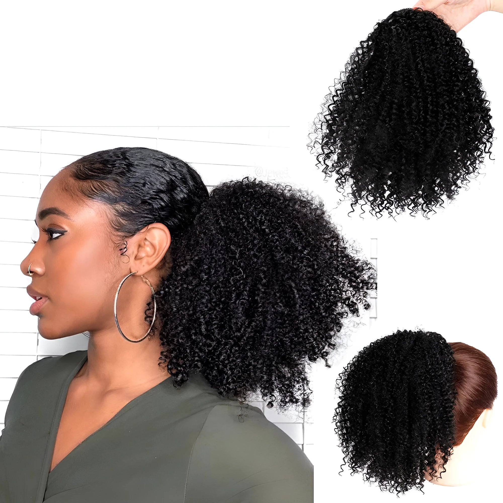Women's short curly high temperature wire wig in European and American style for ladies hair reissue with multiple colour options