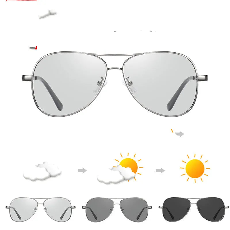 Polarised anti-UV driving sunglasses with black frame and grey film, adjustable fit for round and oval faces