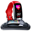 Smart wristband fitness tracker with heart rate monitoring, blood pressure tracking and sleep analysis functions