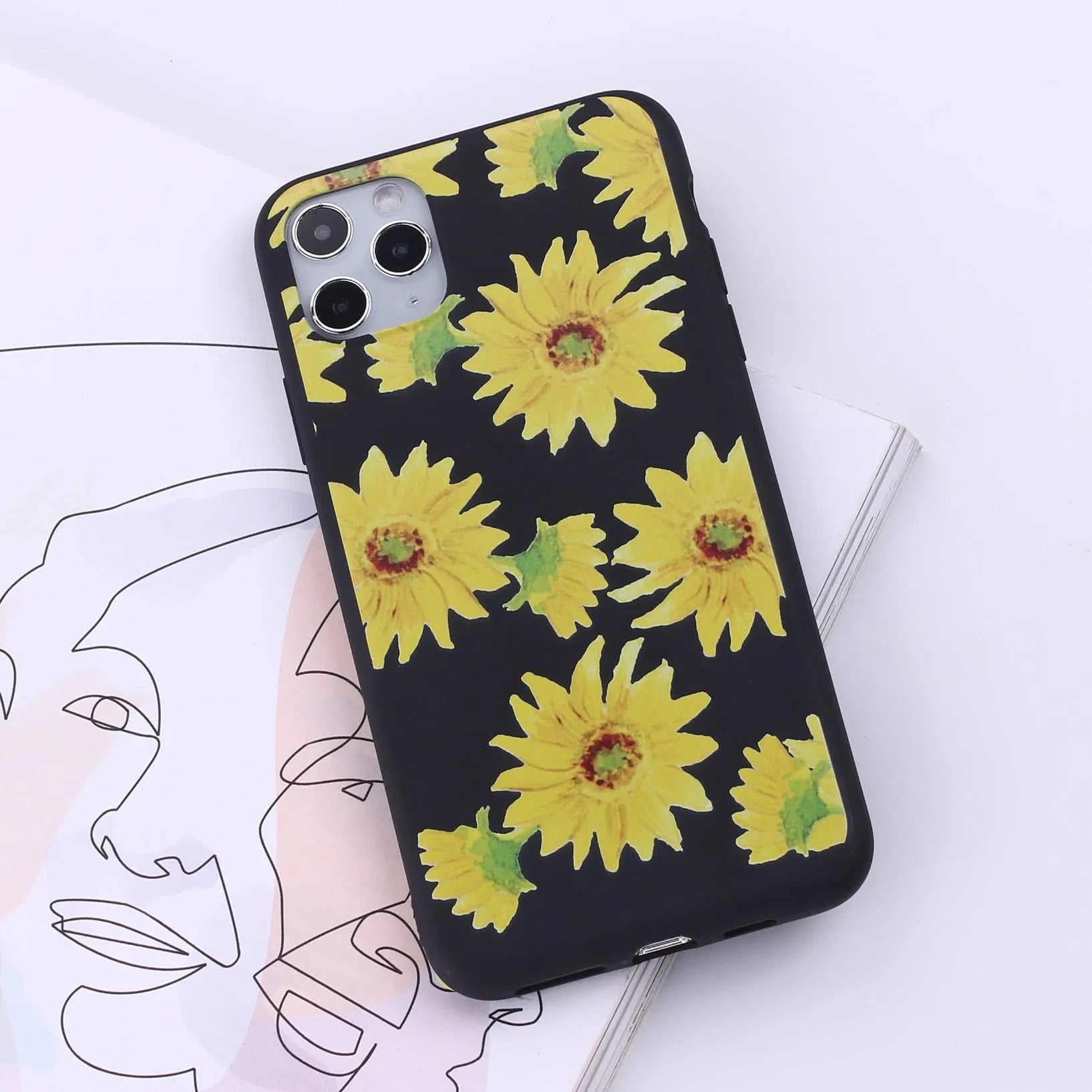iPhone mobile phone case in a selected colour from a range of fourteen options, showing the painted TPU back cover design.
