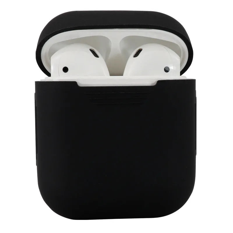 Silicone protective case for Apple AirPods wireless headphones in multiple colour options