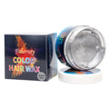 120g hair styling clay tin in multiple colour options including blue, green, red and yellow